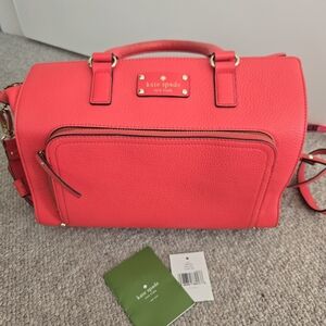 kate spade Coral Pink Leather Satchel
